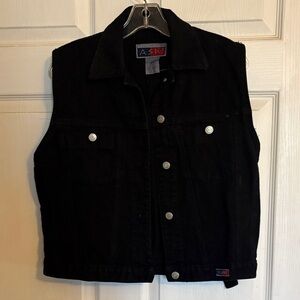 ASK Black Denim Vest